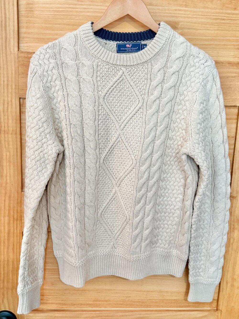 Vineyard Vines NEW Cable Knit Crewneck Cotton Wool Blend Sweater Men's size M